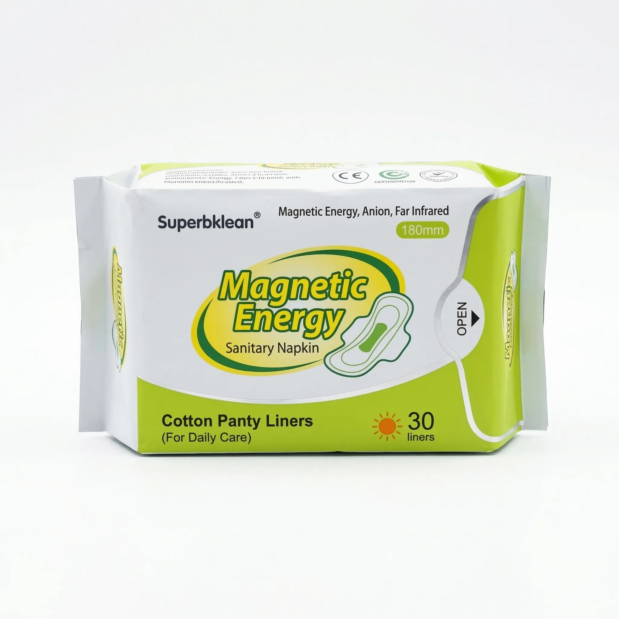 Pack de dix serviettes Magnetic Day Use posé devant.